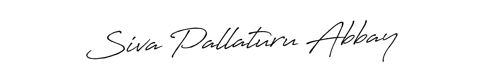 Make a beautiful signature design for name Siva Pallaturu Abbay. With this signature (Antro_Vectra_Bolder) style, you can create a handwritten signature for free. Siva Pallaturu Abbay signature style 7 images and pictures png