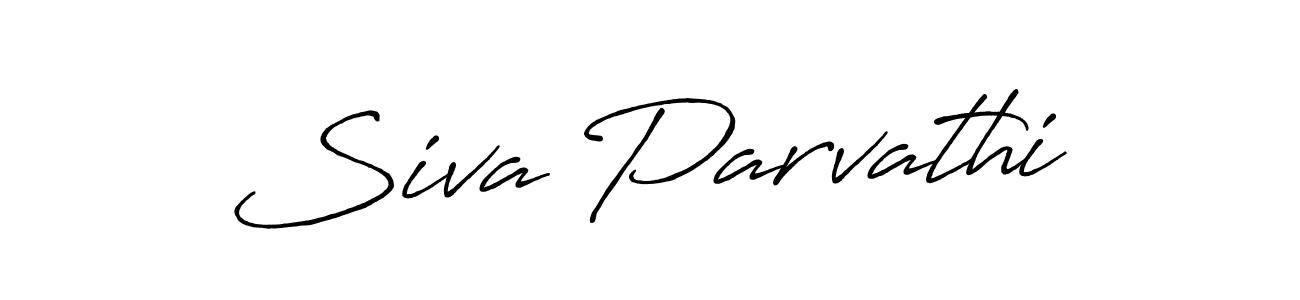 Siva Parvathi stylish signature style. Best Handwritten Sign (Antro_Vectra_Bolder) for my name. Handwritten Signature Collection Ideas for my name Siva Parvathi. Siva Parvathi signature style 7 images and pictures png