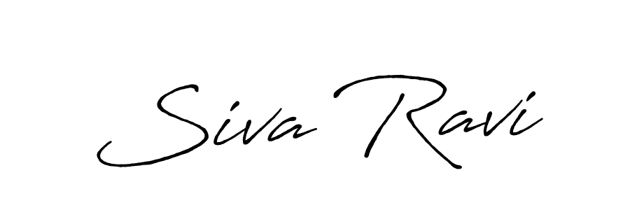 How to make Siva Ravi name signature. Use Antro_Vectra_Bolder style for creating short signs online. This is the latest handwritten sign. Siva Ravi signature style 7 images and pictures png