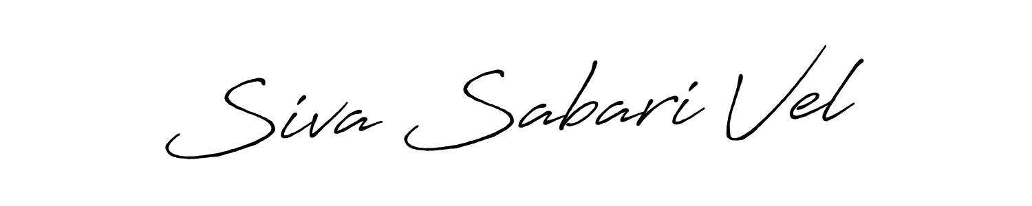 How to make Siva Sabari Vel name signature. Use Antro_Vectra_Bolder style for creating short signs online. This is the latest handwritten sign. Siva Sabari Vel signature style 7 images and pictures png