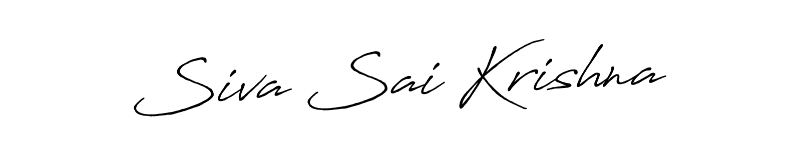 Design your own signature with our free online signature maker. With this signature software, you can create a handwritten (Antro_Vectra_Bolder) signature for name Siva Sai Krishna. Siva Sai Krishna signature style 7 images and pictures png