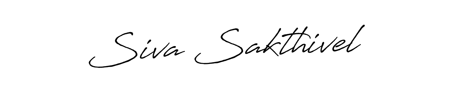 Create a beautiful signature design for name Siva Sakthivel . With this signature (Antro_Vectra_Bolder) fonts, you can make a handwritten signature for free. Siva Sakthivel  signature style 7 images and pictures png