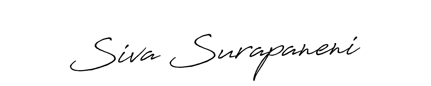How to make Siva Surapaneni name signature. Use Antro_Vectra_Bolder style for creating short signs online. This is the latest handwritten sign. Siva Surapaneni signature style 7 images and pictures png