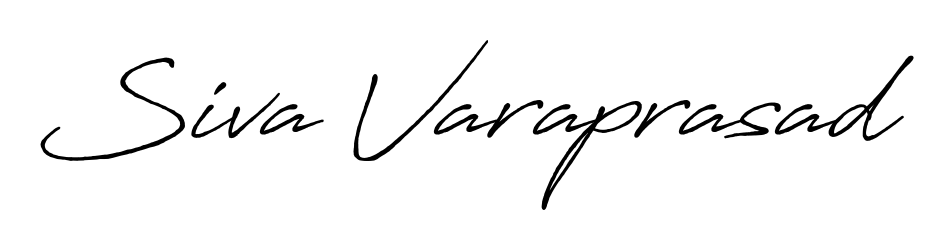 It looks like you need a new signature style for name Siva Varaprasad. Design unique handwritten (Antro_Vectra_Bolder) signature with our free signature maker in just a few clicks. Siva Varaprasad signature style 7 images and pictures png