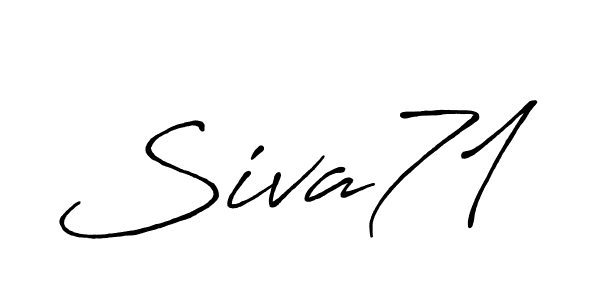 Make a beautiful signature design for name Siva71. With this signature (Antro_Vectra_Bolder) style, you can create a handwritten signature for free. Siva71 signature style 7 images and pictures png