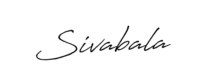 Create a beautiful signature design for name Sivabala. With this signature (Antro_Vectra_Bolder) fonts, you can make a handwritten signature for free. Sivabala signature style 7 images and pictures png