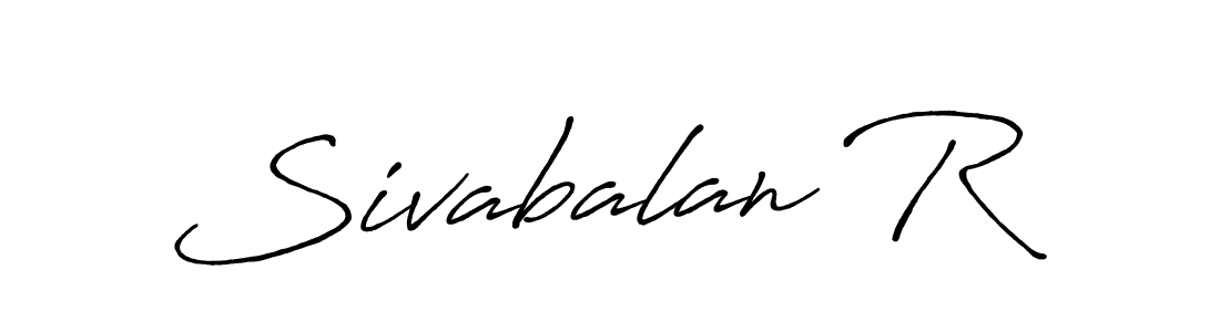 Design your own signature with our free online signature maker. With this signature software, you can create a handwritten (Antro_Vectra_Bolder) signature for name Sivabalan R. Sivabalan R signature style 7 images and pictures png