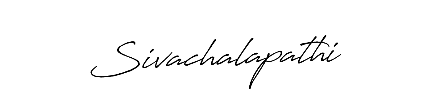 Use a signature maker to create a handwritten signature online. With this signature software, you can design (Antro_Vectra_Bolder) your own signature for name Sivachalapathi. Sivachalapathi signature style 7 images and pictures png