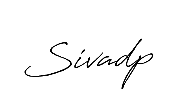 Use a signature maker to create a handwritten signature online. With this signature software, you can design (Antro_Vectra_Bolder) your own signature for name Sivadp. Sivadp signature style 7 images and pictures png