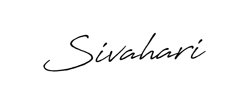 Sivahari stylish signature style. Best Handwritten Sign (Antro_Vectra_Bolder) for my name. Handwritten Signature Collection Ideas for my name Sivahari. Sivahari signature style 7 images and pictures png