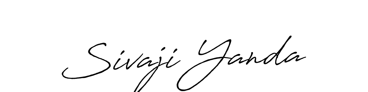 Similarly Antro_Vectra_Bolder is the best handwritten signature design. Signature creator online .You can use it as an online autograph creator for name Sivaji Yanda. Sivaji Yanda signature style 7 images and pictures png