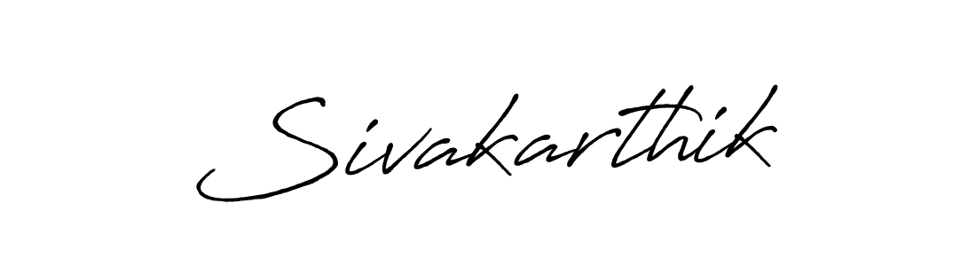 Make a beautiful signature design for name Sivakarthik. With this signature (Antro_Vectra_Bolder) style, you can create a handwritten signature for free. Sivakarthik signature style 7 images and pictures png