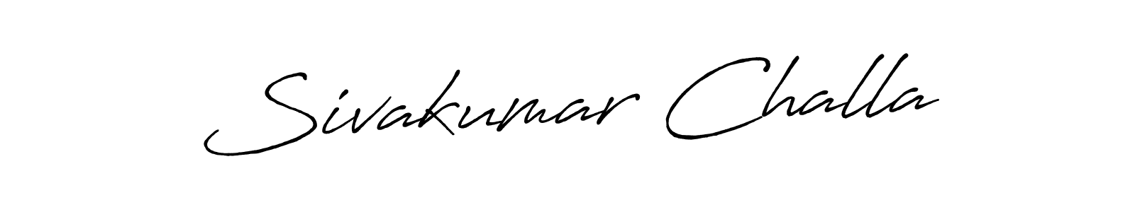 Use a signature maker to create a handwritten signature online. With this signature software, you can design (Antro_Vectra_Bolder) your own signature for name Sivakumar Challa. Sivakumar Challa signature style 7 images and pictures png