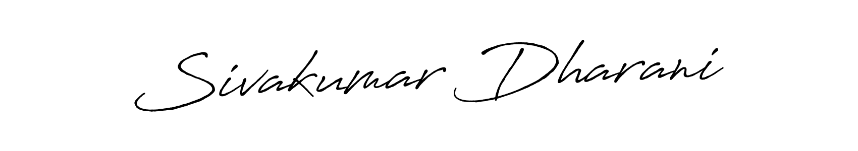 Create a beautiful signature design for name Sivakumar Dharani. With this signature (Antro_Vectra_Bolder) fonts, you can make a handwritten signature for free. Sivakumar Dharani signature style 7 images and pictures png