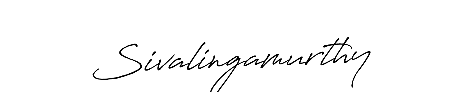 Create a beautiful signature design for name Sivalingamurthy. With this signature (Antro_Vectra_Bolder) fonts, you can make a handwritten signature for free. Sivalingamurthy signature style 7 images and pictures png