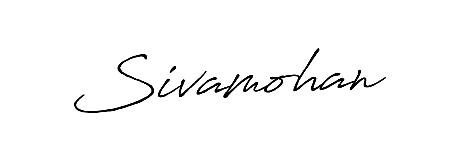 How to make Sivamohan name signature. Use Antro_Vectra_Bolder style for creating short signs online. This is the latest handwritten sign. Sivamohan signature style 7 images and pictures png