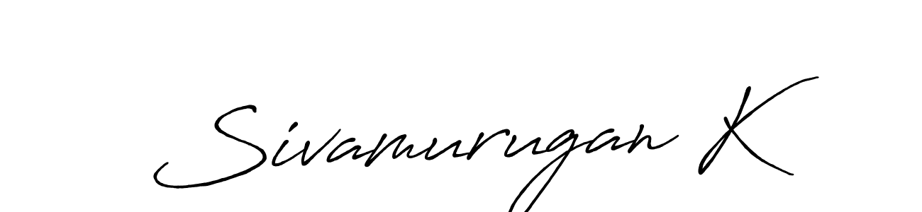 How to make Sivamurugan K signature? Antro_Vectra_Bolder is a professional autograph style. Create handwritten signature for Sivamurugan K name. Sivamurugan K signature style 7 images and pictures png