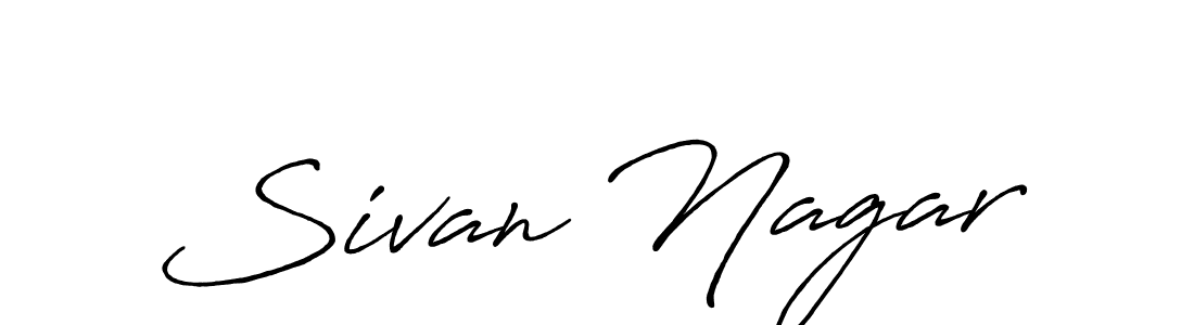 The best way (Antro_Vectra_Bolder) to make a short signature is to pick only two or three words in your name. The name Sivan Nagar include a total of six letters. For converting this name. Sivan Nagar signature style 7 images and pictures png