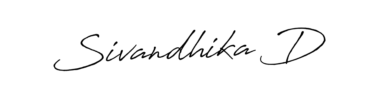 Create a beautiful signature design for name Sivandhika D. With this signature (Antro_Vectra_Bolder) fonts, you can make a handwritten signature for free. Sivandhika D signature style 7 images and pictures png