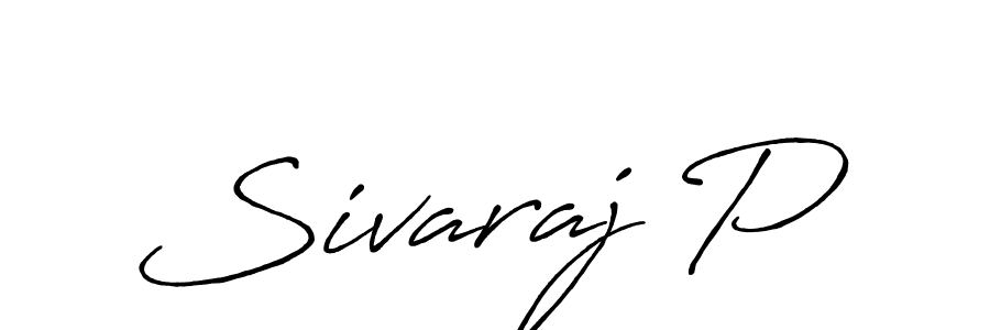 Use a signature maker to create a handwritten signature online. With this signature software, you can design (Antro_Vectra_Bolder) your own signature for name Sivaraj P. Sivaraj P signature style 7 images and pictures png