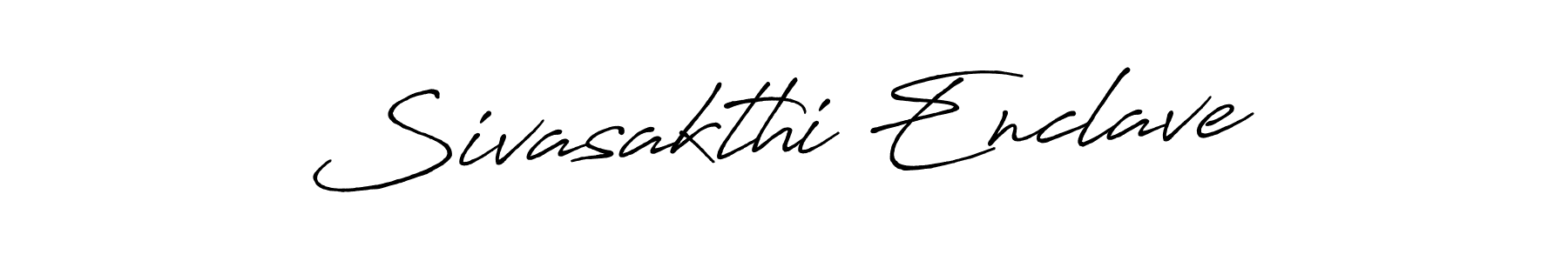 Design your own signature with our free online signature maker. With this signature software, you can create a handwritten (Antro_Vectra_Bolder) signature for name Sivasakthi Enclave. Sivasakthi Enclave signature style 7 images and pictures png
