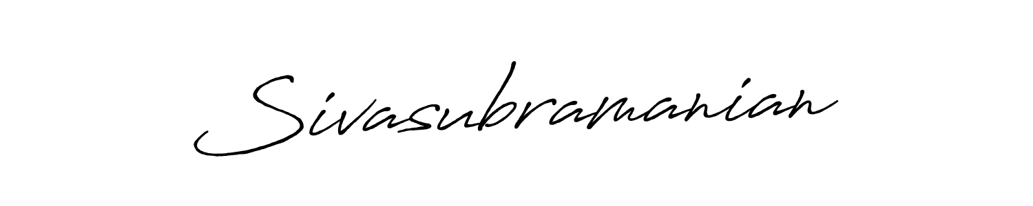 You should practise on your own different ways (Antro_Vectra_Bolder) to write your name (Sivasubramanian) in signature. don't let someone else do it for you. Sivasubramanian signature style 7 images and pictures png