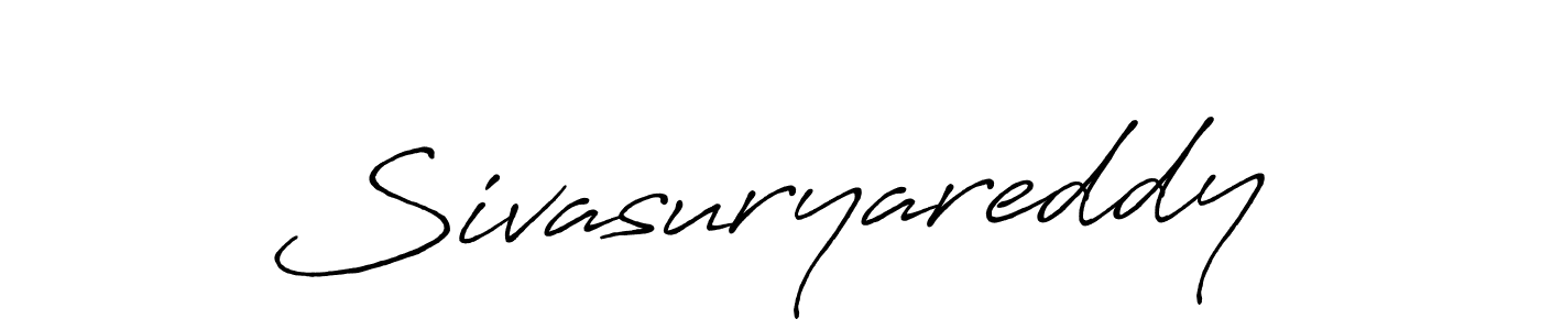 Create a beautiful signature design for name Sivasuryareddy. With this signature (Antro_Vectra_Bolder) fonts, you can make a handwritten signature for free. Sivasuryareddy signature style 7 images and pictures png