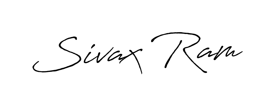 You should practise on your own different ways (Antro_Vectra_Bolder) to write your name (Sivax Ram) in signature. don't let someone else do it for you. Sivax Ram signature style 7 images and pictures png