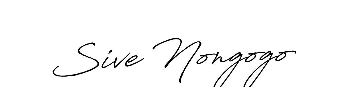 Also You can easily find your signature by using the search form. We will create Sive Nongogo name handwritten signature images for you free of cost using Antro_Vectra_Bolder sign style. Sive Nongogo signature style 7 images and pictures png