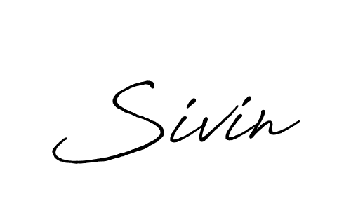 if you are searching for the best signature style for your name Sivin. so please give up your signature search. here we have designed multiple signature styles  using Antro_Vectra_Bolder. Sivin signature style 7 images and pictures png