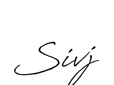 Make a beautiful signature design for name Sivj. With this signature (Antro_Vectra_Bolder) style, you can create a handwritten signature for free. Sivj signature style 7 images and pictures png