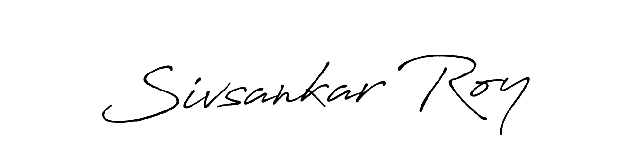 Create a beautiful signature design for name Sivsankar Roy. With this signature (Antro_Vectra_Bolder) fonts, you can make a handwritten signature for free. Sivsankar Roy signature style 7 images and pictures png