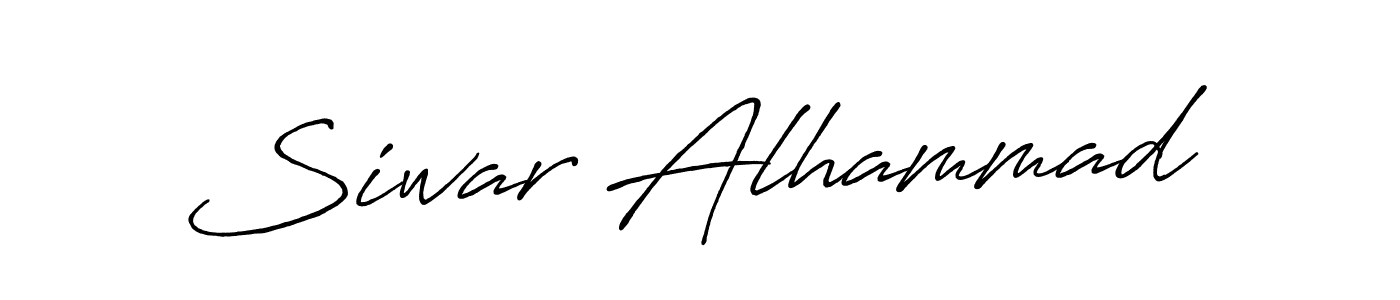 Antro_Vectra_Bolder is a professional signature style that is perfect for those who want to add a touch of class to their signature. It is also a great choice for those who want to make their signature more unique. Get Siwar Alhammad name to fancy signature for free. Siwar Alhammad signature style 7 images and pictures png