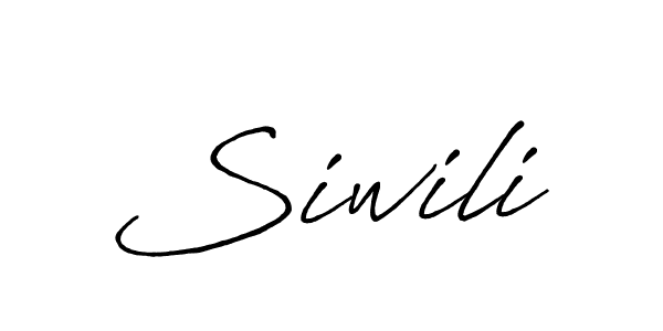 How to make Siwili name signature. Use Antro_Vectra_Bolder style for creating short signs online. This is the latest handwritten sign. Siwili signature style 7 images and pictures png