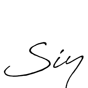 The best way (Antro_Vectra_Bolder) to make a short signature is to pick only two or three words in your name. The name Siy include a total of six letters. For converting this name. Siy signature style 7 images and pictures png