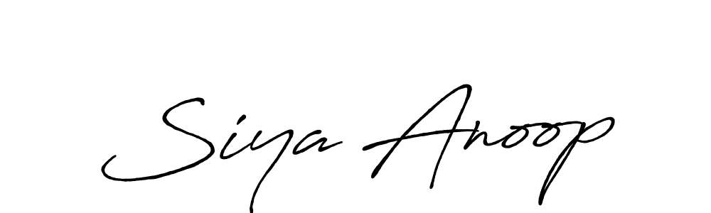 Antro_Vectra_Bolder is a professional signature style that is perfect for those who want to add a touch of class to their signature. It is also a great choice for those who want to make their signature more unique. Get Siya Anoop name to fancy signature for free. Siya Anoop signature style 7 images and pictures png
