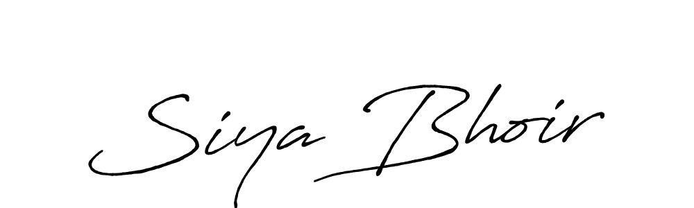 Siya Bhoir stylish signature style. Best Handwritten Sign (Antro_Vectra_Bolder) for my name. Handwritten Signature Collection Ideas for my name Siya Bhoir. Siya Bhoir signature style 7 images and pictures png