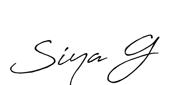 Also You can easily find your signature by using the search form. We will create Siya G name handwritten signature images for you free of cost using Antro_Vectra_Bolder sign style. Siya G signature style 7 images and pictures png