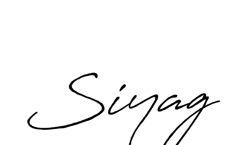 How to make Siyag name signature. Use Antro_Vectra_Bolder style for creating short signs online. This is the latest handwritten sign. Siyag signature style 7 images and pictures png