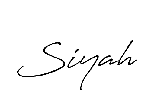 Create a beautiful signature design for name Siyah. With this signature (Antro_Vectra_Bolder) fonts, you can make a handwritten signature for free. Siyah signature style 7 images and pictures png