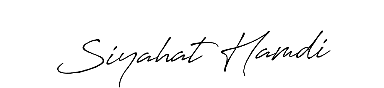 Once you've used our free online signature maker to create your best signature Antro_Vectra_Bolder style, it's time to enjoy all of the benefits that Siyahat Hamdi name signing documents. Siyahat Hamdi signature style 7 images and pictures png