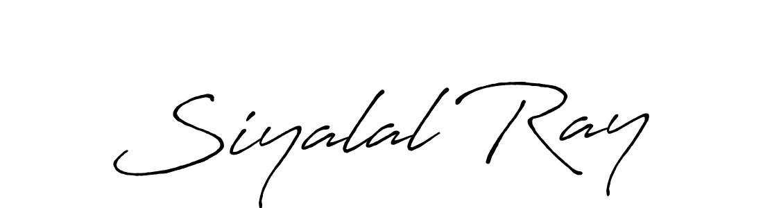 Create a beautiful signature design for name Siyalal Ray. With this signature (Antro_Vectra_Bolder) fonts, you can make a handwritten signature for free. Siyalal Ray signature style 7 images and pictures png