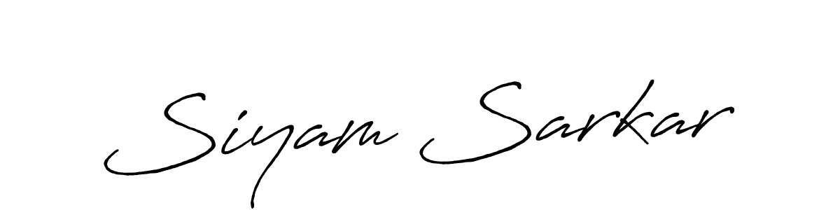 How to make Siyam Sarkar name signature. Use Antro_Vectra_Bolder style for creating short signs online. This is the latest handwritten sign. Siyam Sarkar signature style 7 images and pictures png