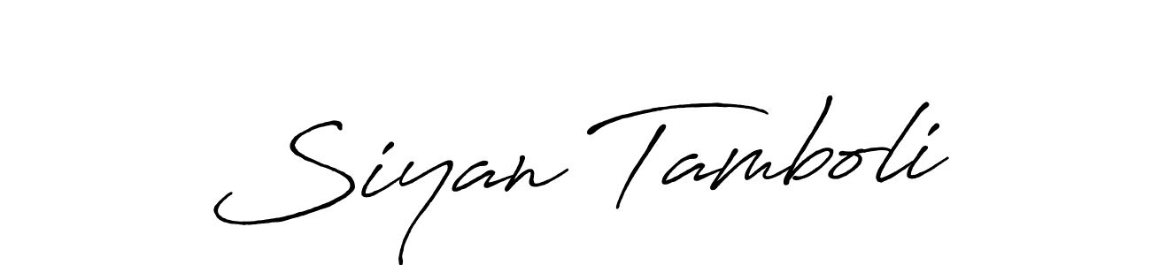 Once you've used our free online signature maker to create your best signature Antro_Vectra_Bolder style, it's time to enjoy all of the benefits that Siyan Tamboli name signing documents. Siyan Tamboli signature style 7 images and pictures png