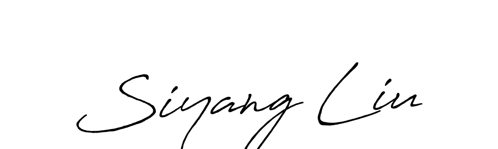 Use a signature maker to create a handwritten signature online. With this signature software, you can design (Antro_Vectra_Bolder) your own signature for name Siyang Liu. Siyang Liu signature style 7 images and pictures png