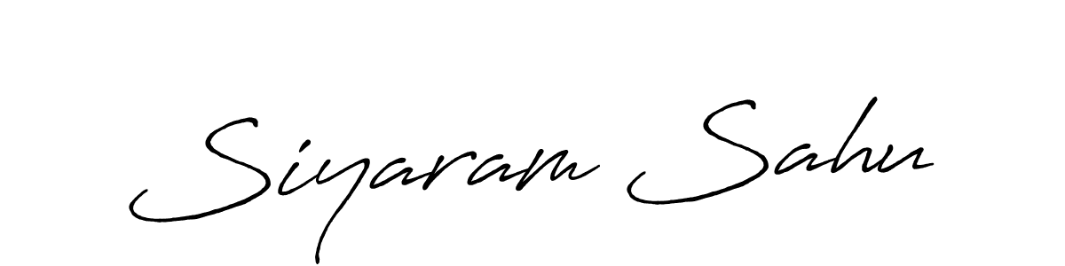 Siyaram Sahu stylish signature style. Best Handwritten Sign (Antro_Vectra_Bolder) for my name. Handwritten Signature Collection Ideas for my name Siyaram Sahu. Siyaram Sahu signature style 7 images and pictures png