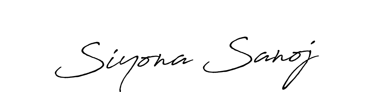 How to Draw Siyona Sanoj signature style? Antro_Vectra_Bolder is a latest design signature styles for name Siyona Sanoj. Siyona Sanoj signature style 7 images and pictures png
