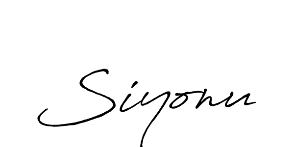 The best way (Antro_Vectra_Bolder) to make a short signature is to pick only two or three words in your name. The name Siyonu include a total of six letters. For converting this name. Siyonu signature style 7 images and pictures png