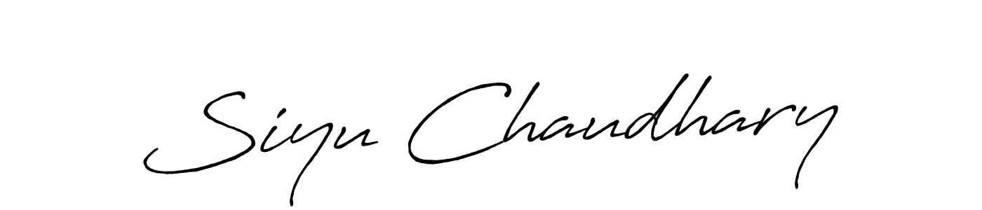 if you are searching for the best signature style for your name Siyu Chaudhary. so please give up your signature search. here we have designed multiple signature styles  using Antro_Vectra_Bolder. Siyu Chaudhary signature style 7 images and pictures png