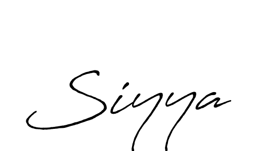 Use a signature maker to create a handwritten signature online. With this signature software, you can design (Antro_Vectra_Bolder) your own signature for name Siyya. Siyya signature style 7 images and pictures png